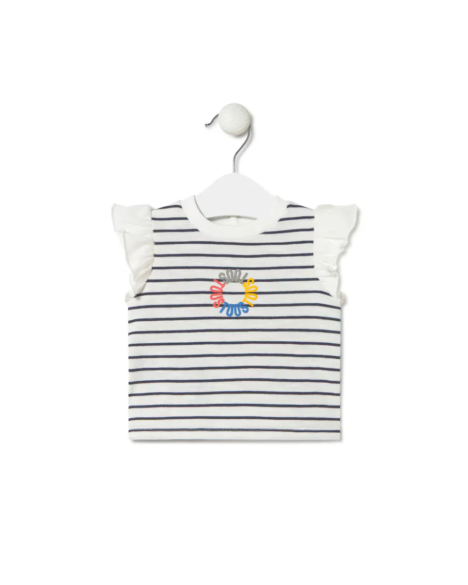 Маленькая девочка хлопковая полосатая футболка Tous, тёмно-синий
Маленькая девочка хлопковая полосатая футболка Tous, тёмно-синий