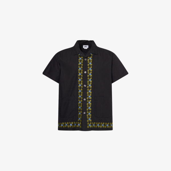 Рубашка Obey хлопковая с коротким рукавом с вышивкой, мультиколор
Рубашка Obey хлопковая с коротким рукавом с вышивкой, мультиколор