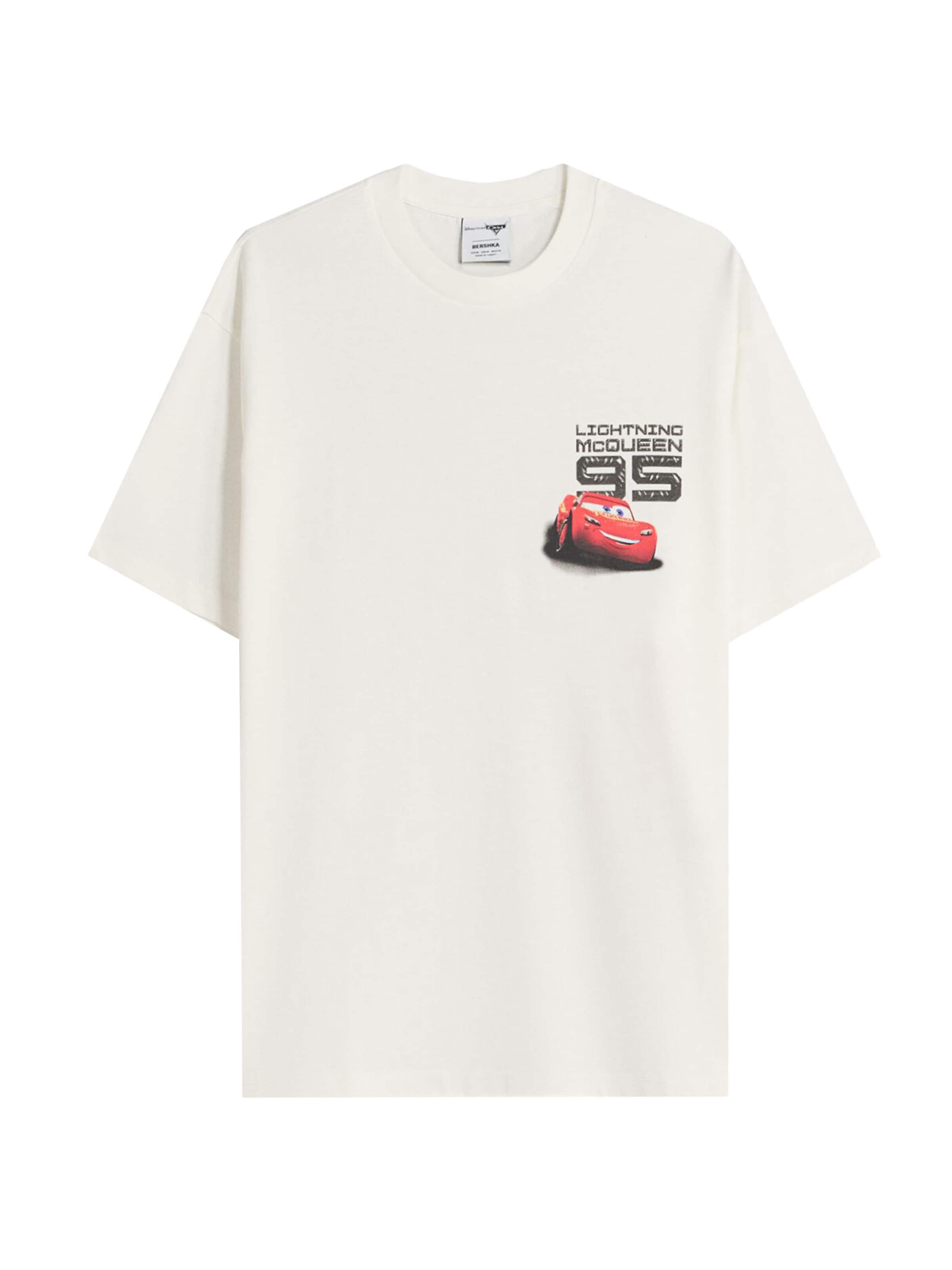 Bershka Футболка 'Cars' в белом цвете
Bershka Футболка 'Cars' в белом цвете