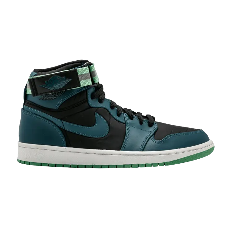 Кроссовки Air Jordan 1 High Strap 'Green Spark', черный 
Кроссовки Air Jordan 1 High Strap 'Green Spark', черный