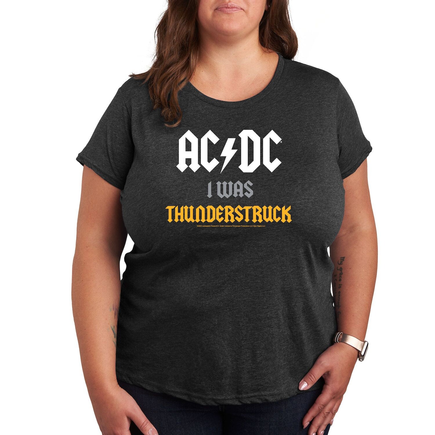 Футболка Missy Plus Size ACDC I Was Thunderstruck с рисунком Licensed Character, серый
Футболка Missy Plus Size ACDC I Was Thunderstruck с рисунком Licensed Character, серый
