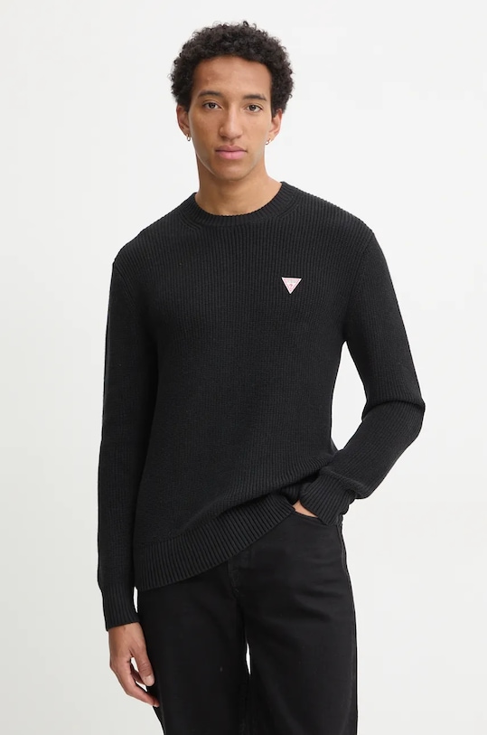 Хлопковый свитер Guess Jeans, черный
Хлопковый свитер Guess Jeans, черный