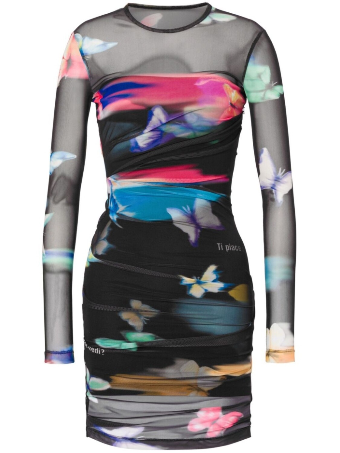 MOSCHINO JEANS полупрозрачное платье мини со сборками, черный
MOSCHINO JEANS полупрозрачное платье мини со сборками, черный