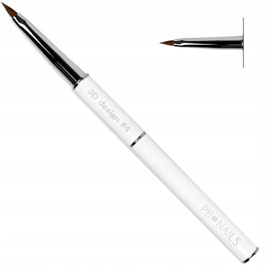 Кисть для дизайна ногтей, 3D-акриловый дизайн №4 PB Nails
Кисть для дизайна ногтей, 3D-акриловый дизайн №4 PB Nails