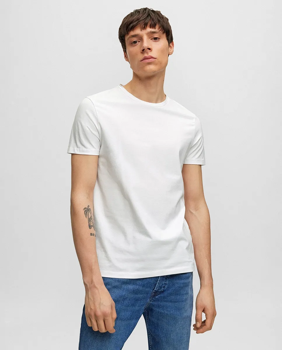 Упаковка из двух мужских облегающих футболок из эластичного хлопка Hugo, белый
Упаковка из двух мужских облегающих футболок из эластичного хлопка Hugo, белый