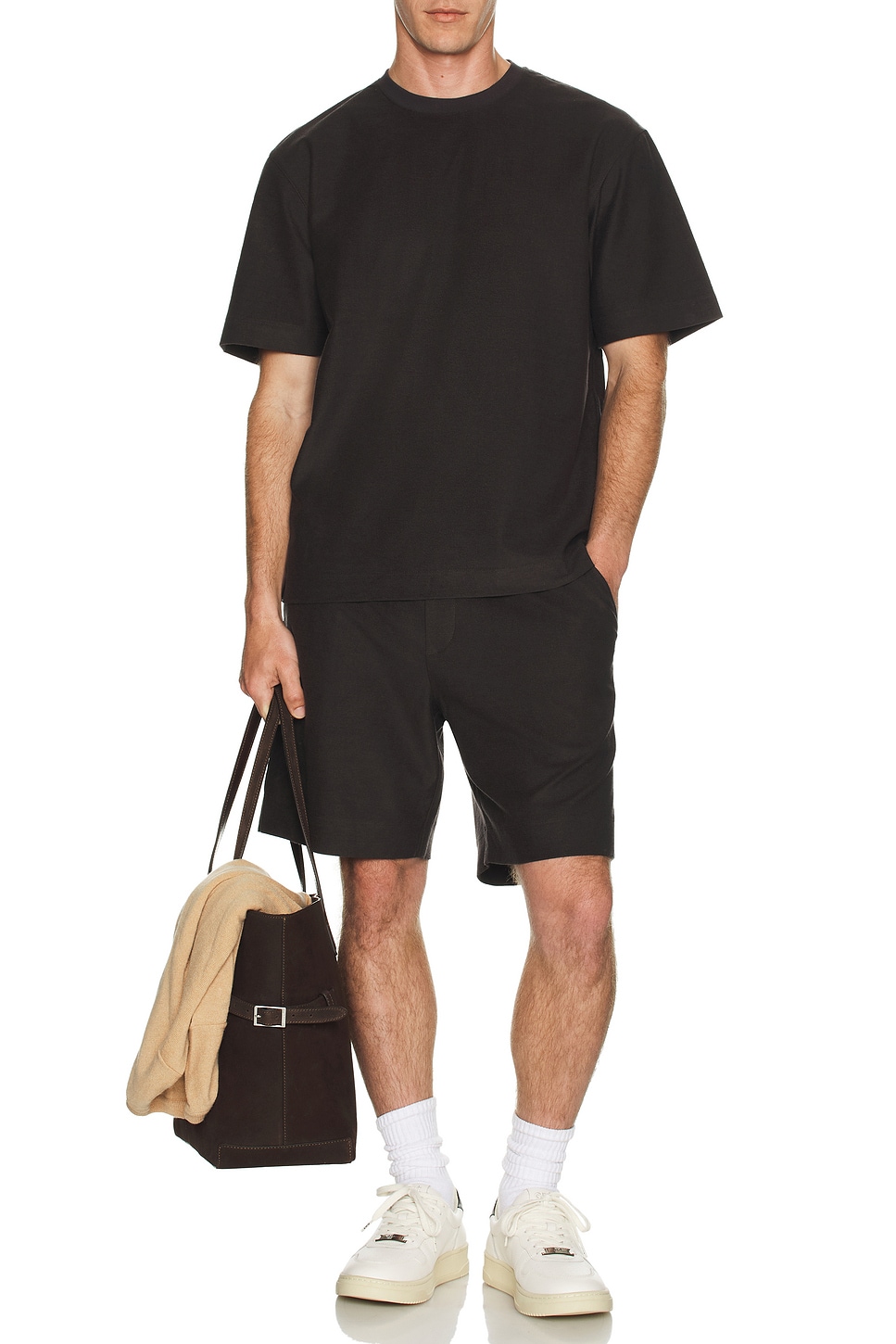 Мягкая майка из велюрового трикотажа Relaxed Theory, Warm Carbon
Мягкая майка из велюрового трикотажа Relaxed Theory, Warm Carbon