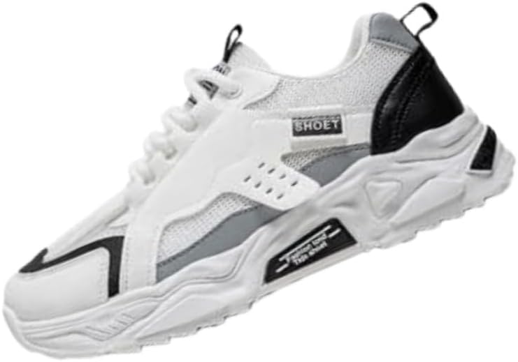Мужские спортивные кроссовки с толстой подошвой и дышащей сеткой - противоскользящие и стойкие к износу, подходят для бега, тренировок и повседневной носки Fmshi, белый
Мужские спортивные кроссовки с толстой подошвой и дышащей сеткой - противоскользящие и стойкие к износу, подходят для бега, тренировок и повседневной носки Fmshi, белый