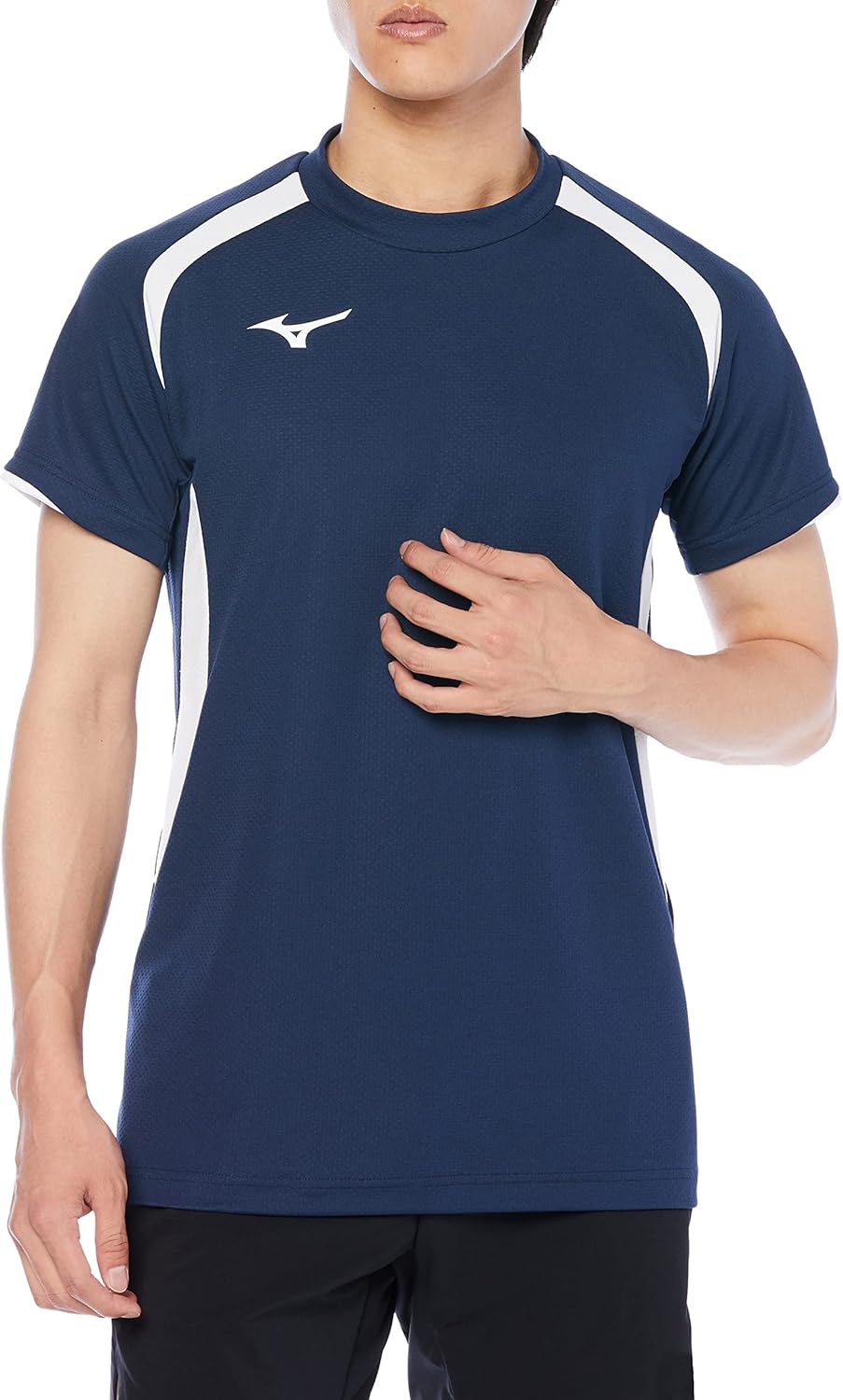 Волейбольная футболка Mizuno V2MA2113, игровая футболка, с коротким рукавом, влагоотводящая, быстросохнущая, доступна в детском варианте, темно-синий/белый
Волейбольная футболка Mizuno V2MA2113, игровая футболка, с коротким рукавом, влагоотводящая, быстросохнущая, доступна в детском варианте, темно-синий/белый