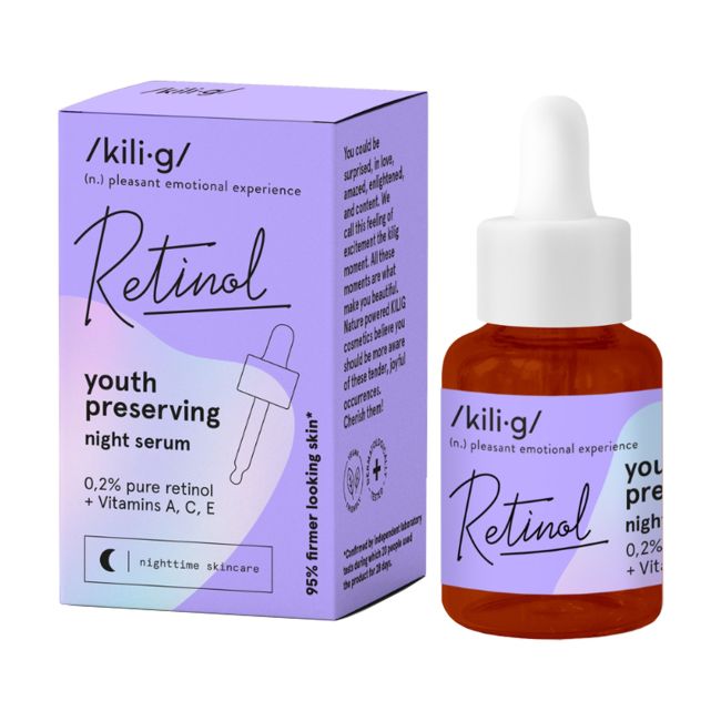 Ретинол ночная сыворотка для лица KILIG, 30 мл
Ретинол ночная сыворотка для лица KILIG, 30 мл