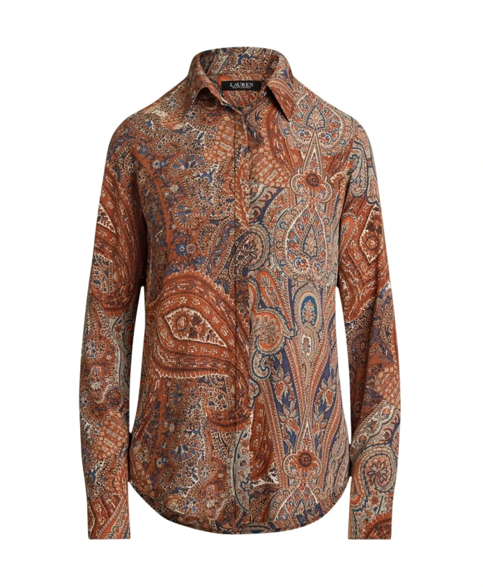 Классическая рубашка из крепа с принтом. Ralph Lauren, мультиколор
Классическая рубашка из крепа с принтом. Ralph Lauren, мультиколор