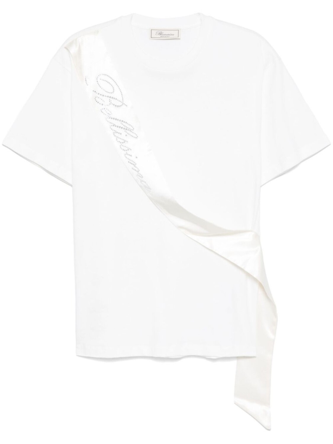 Blumarine футболка с драпировкой, белый
Blumarine футболка с драпировкой, белый