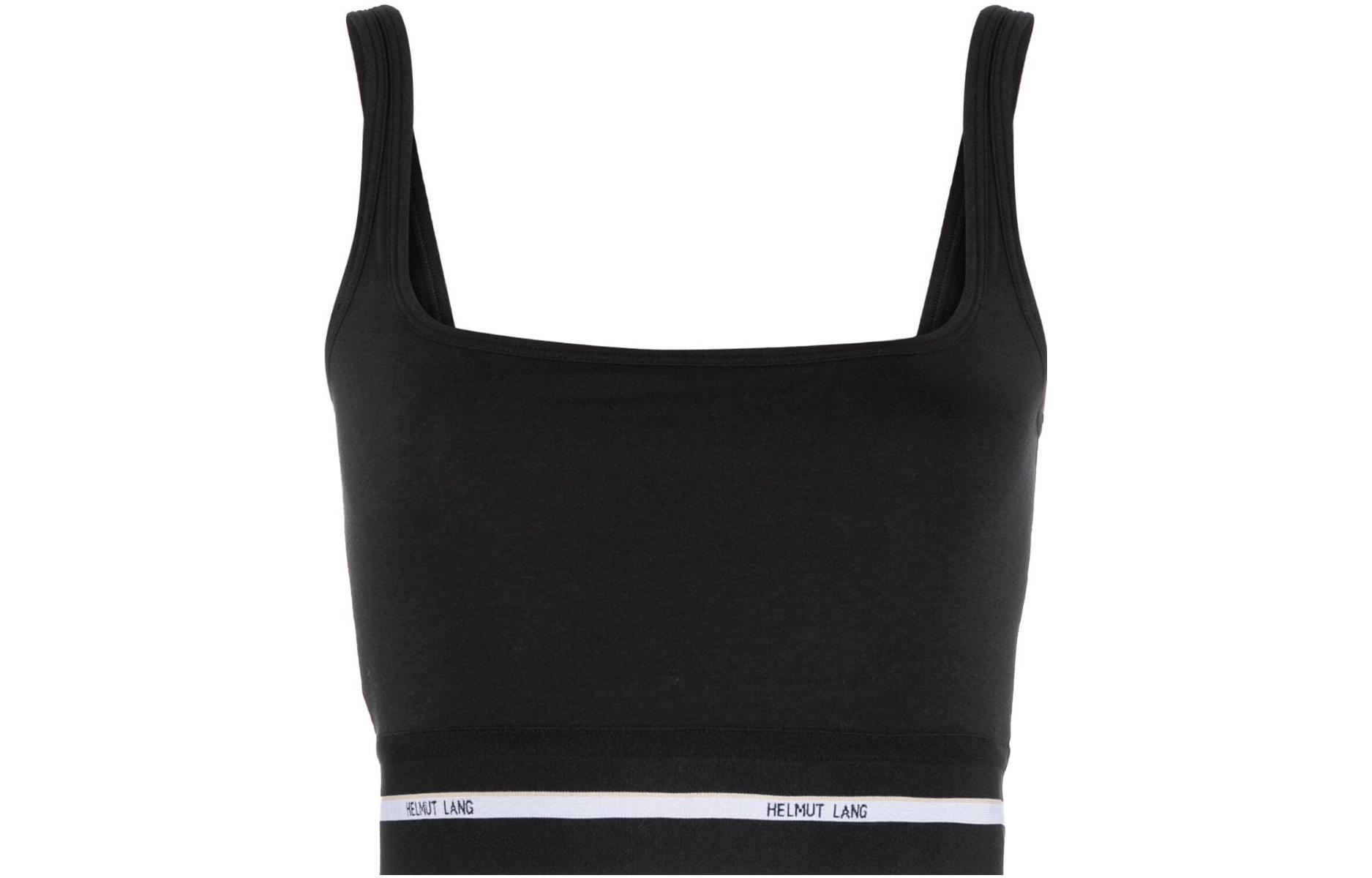 Кроп-топ с логотипом Helmut Lang, черный
Кроп-топ с логотипом Helmut Lang, черный