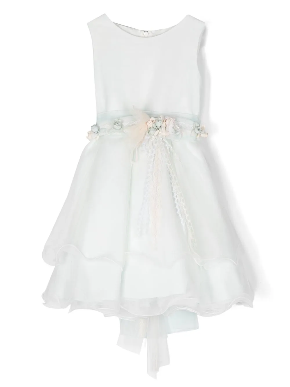 Платье без рукавов с цветочной аппликацией Mimilù, синий
Платье без рукавов с цветочной аппликацией Mimilù, синий