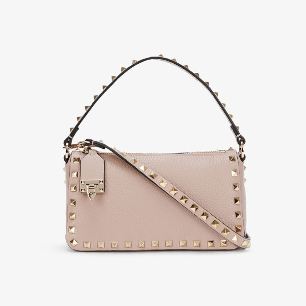 Маленькая кожаная сумка-багет Spike Valentino Garavani, цвет poudre
Маленькая кожаная сумка-багет Spike Valentino Garavani, цвет poudre