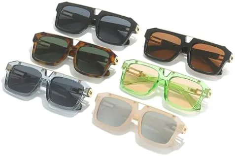 Модные солнцезащитные очки с двойной перемычкой для женщин, квадратной формы, ретро, гелевые, в стиле панк, мужские солнцезащитные очки UV400 MTZJH, Black Tea
Модные солнцезащитные очки с двойной перемычкой для женщин, квадратной формы, ретро, гелевые, в стиле панк, мужские солнцезащитные очки UV400 MTZJH, Black Tea