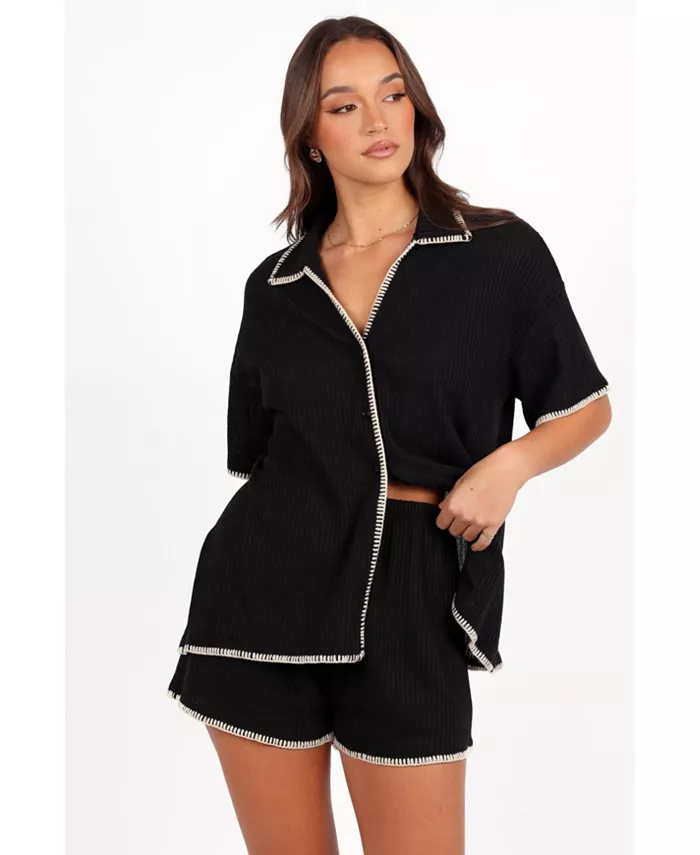 Женский трикотажный комплект рубашек Essen Petal and Pup, черный
Женский трикотажный комплект рубашек Essen Petal and Pup, черный