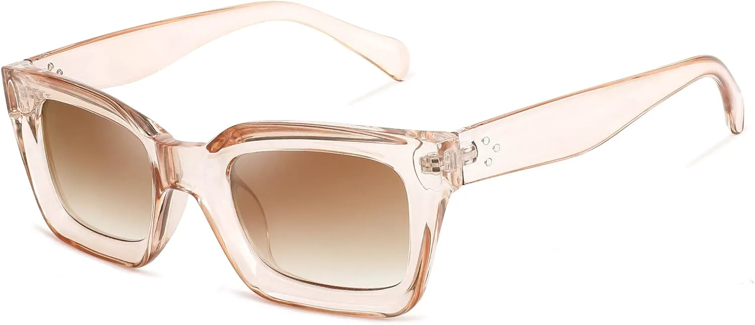 FEISEDY Классические женские солнцезащитные очки, модные, с толстой квадратной оправой, защита от ультрафиолета UV400, модель B2471, Champagne Brown Lenses
FEISEDY Классические женские солнцезащитные очки, модные, с толстой квадратной оправой, защита от ультрафиолета UV400, модель B2471, Champagne Brown Lenses