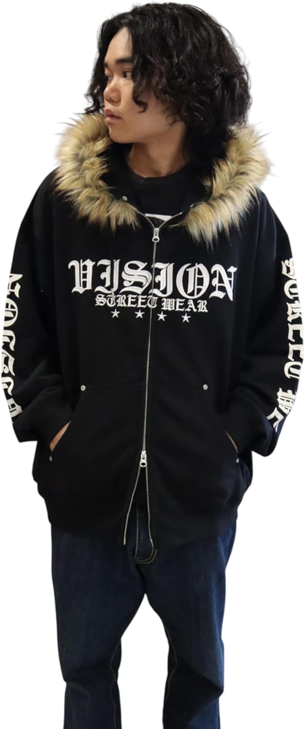 Толстовка на молнии с капюшоном из искусственного меха, унисекс Vision Street Wear
Толстовка на молнии с капюшоном из искусственного меха, унисекс Vision Street Wear