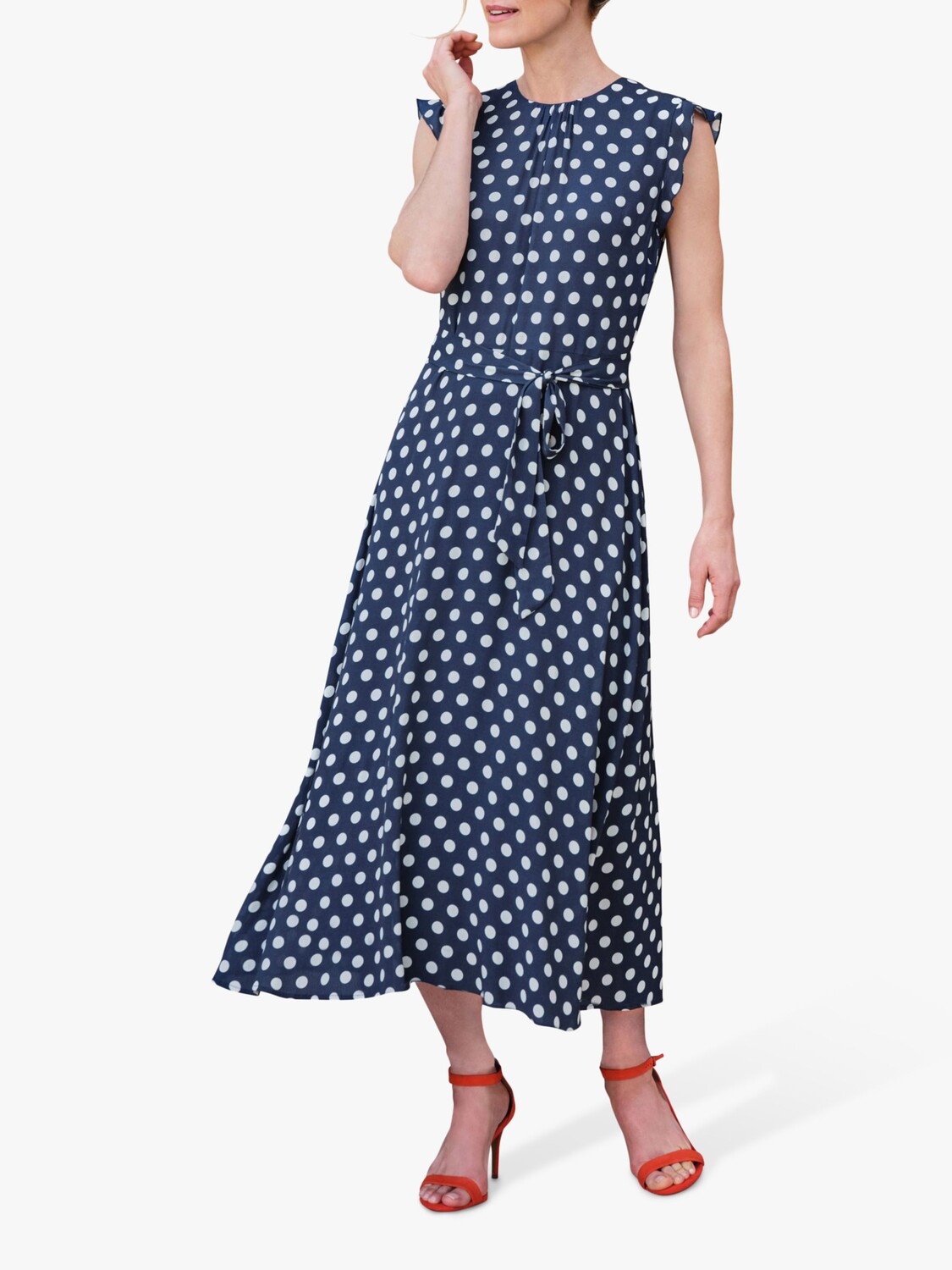 Платье с поясом и оборками на рукавах Pure Collection, темно-синий
Платье с поясом и оборками на рукавах Pure Collection, темно-синий