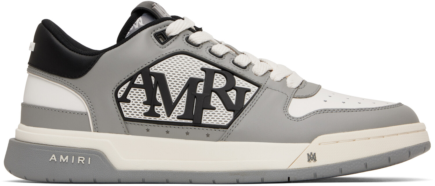 Классические низкие кеды белого и серого цвета AMIRI
Классические низкие кеды белого и серого цвета AMIRI