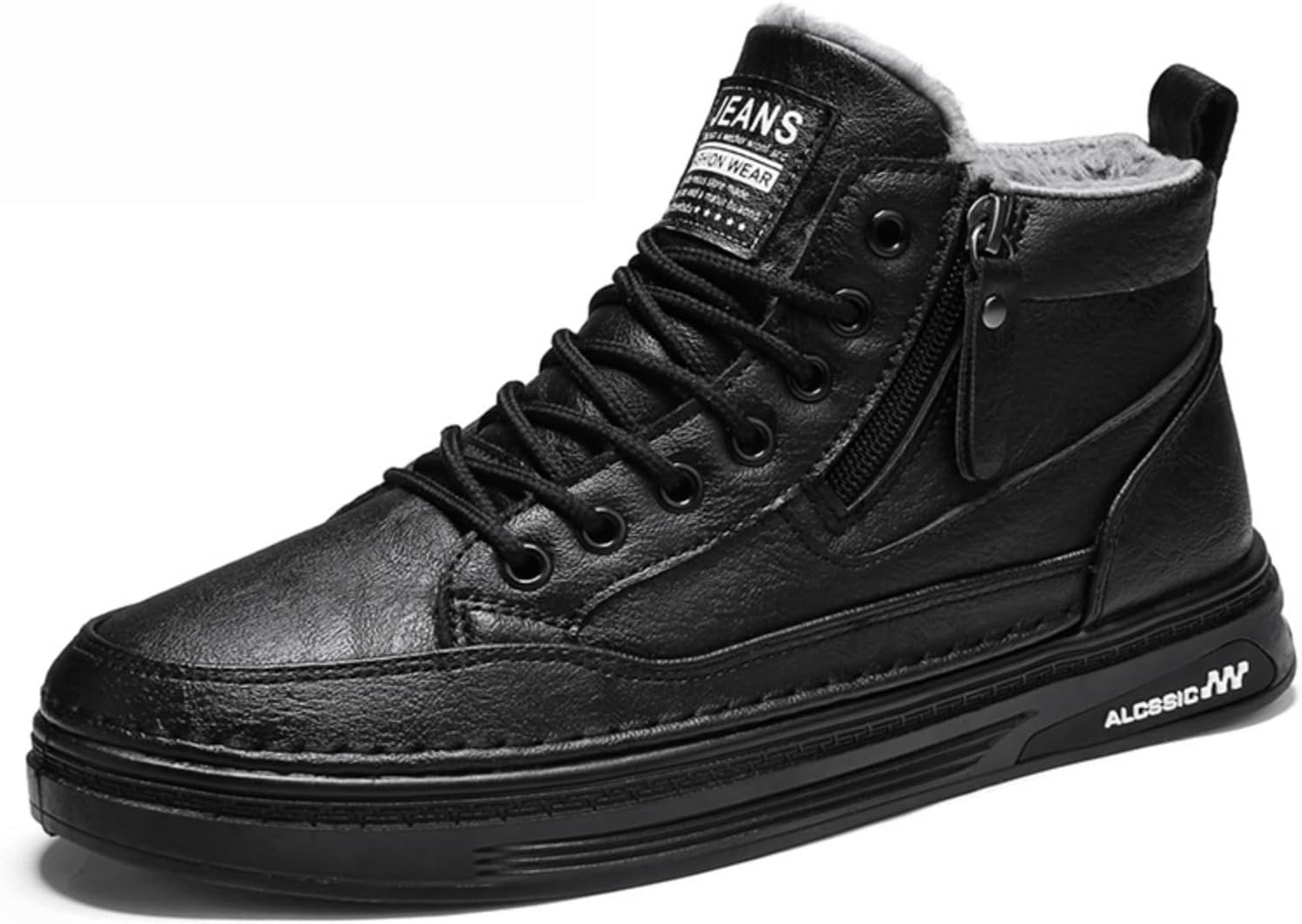 Мужские высокие ботинки Khwfjas с флисовой подкладкой, теплые плюшевые кеды на шнуровке/молнии, стильные и удобные для зимней повседневной носки и активного отдыха на улице, черный
Мужские высокие ботинки Khwfjas с флисовой подкладкой, теплые плюшевые кеды на шнуровке/молнии, стильные и удобные для зимней повседневной носки и активного отдыха на улице, черный