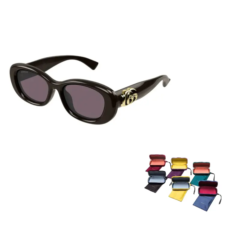 Солнцезащитные очки овальной формы Eyewear Oval Frame GUCCI, коричневый
Солнцезащитные очки овальной формы Eyewear Oval Frame GUCCI, коричневый