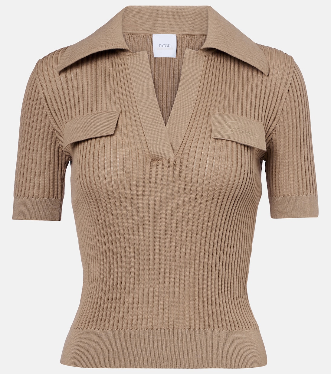 Хлопковая поло с рубчиком Patou, 106P - Parchment
Хлопковая поло с рубчиком Patou, 106P - Parchment