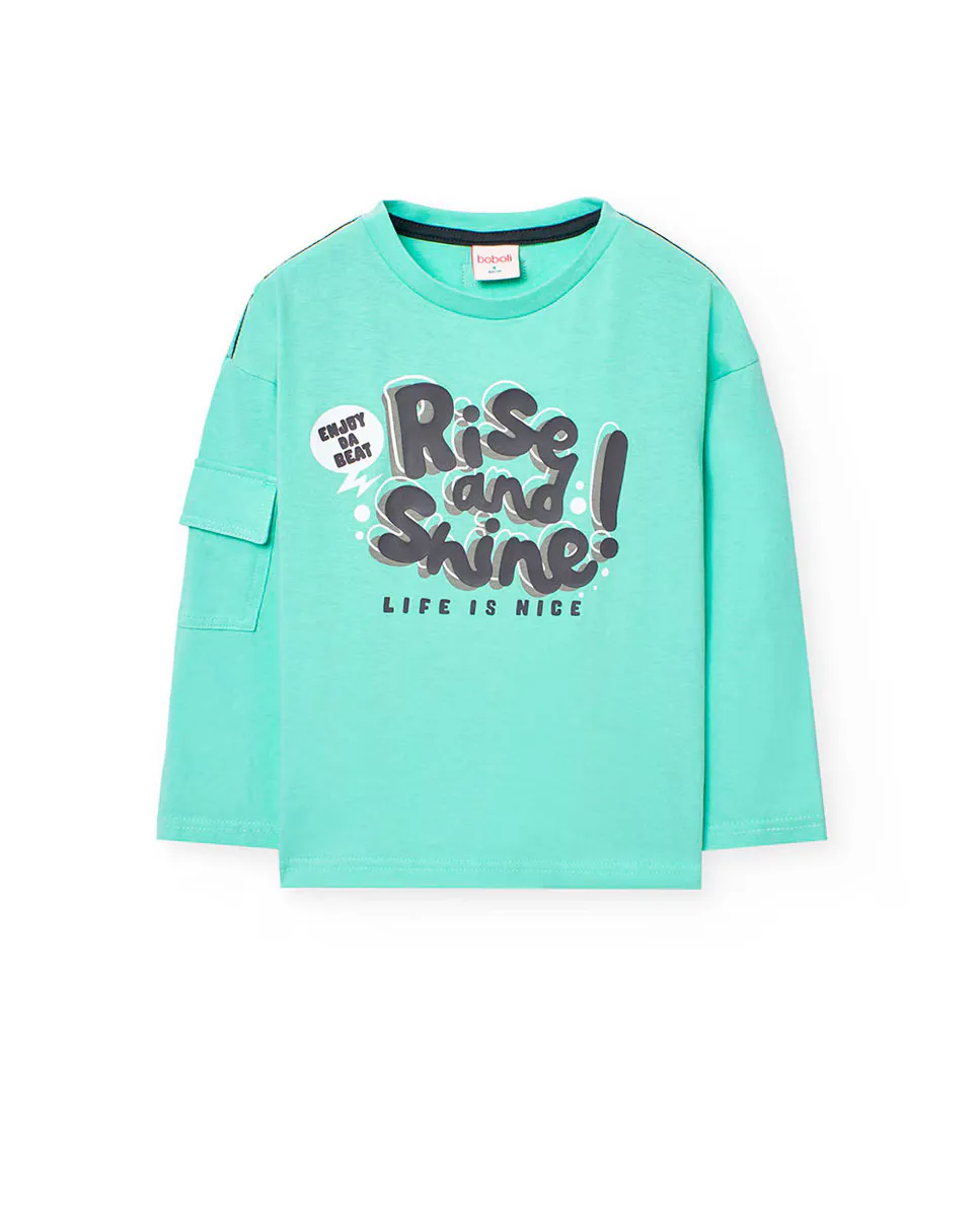 Футболка для мальчика с длинными рукавами и круглым вырезом Boboli, светло-зеленый
Футболка для мальчика с длинными рукавами и круглым вырезом Boboli, светло-зеленый