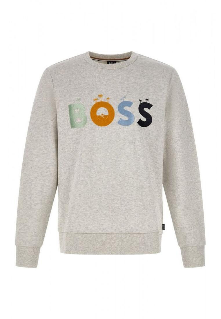 Хлопковая толстовка с логотипом Hugo Boss, серый
Хлопковая толстовка с логотипом Hugo Boss, серый