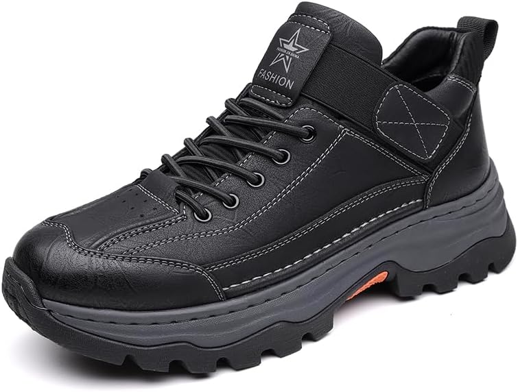 Мужские кроссовки на платформе из натуральной кожи с шнуровкой и контрастной строчкой, удобные кроссовки на платформе, подходящие для повседневной носки Lhyxu, черный
Мужские кроссовки на платформе из натуральной кожи с шнуровкой и контрастной строчкой, удобные кроссовки на платформе, подходящие для повседневной носки Lhyxu, черный