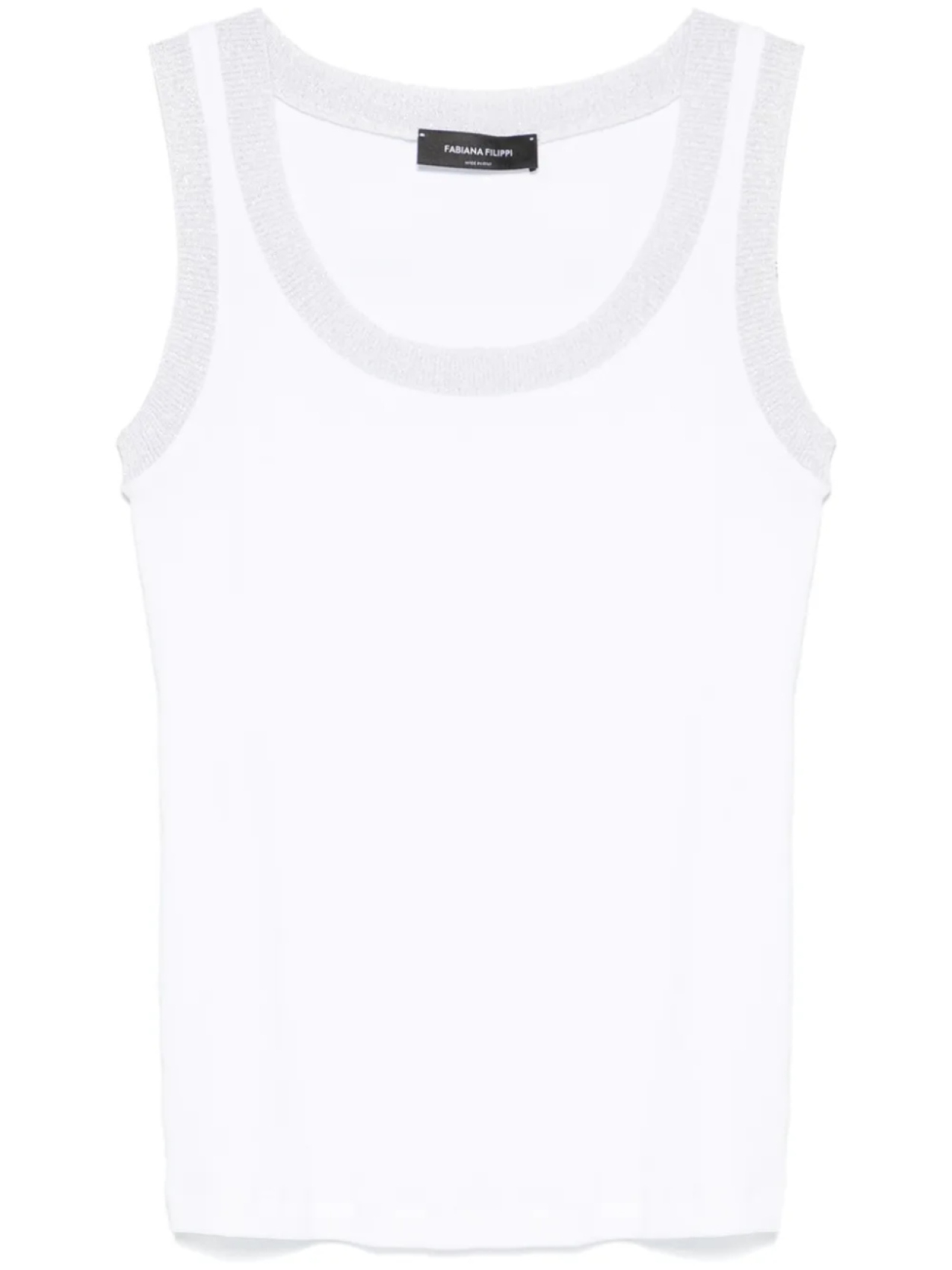 Fabiana Filippi топ с люрексом, белый
Fabiana Filippi топ с люрексом, белый