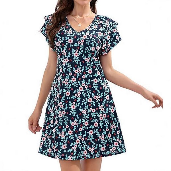 Летнее платье с рюшами на рукавах и цветочным принтом Yesfashion, Blue
Летнее платье с рюшами на рукавах и цветочным принтом Yesfashion, Blue