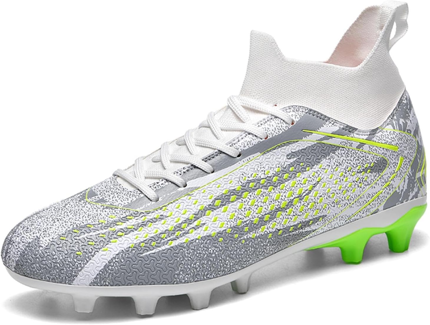 Футбольные бутсы для мужчин и женщин, обувь для игры на траве и в зале, унисекс, с высоким голенищем, AG TF футбольные бутсы, молодежная обувь для бейсбола и регби, тренировочные кроссовки Saynnie, серый
Футбольные бутсы для мужчин и женщин, обувь для игры на траве и в зале, унисекс, с высоким голенищем, AG TF футбольные бутсы, молодежная обувь для бейсбола и регби, тренировочные кроссовки Saynnie, серый