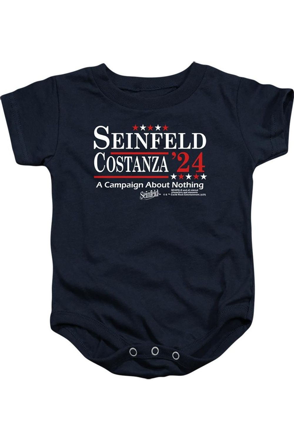 Детский комбинезончик с застежками и надписью «Выборы в сериале «Сайнфелд»» Gildan, темно-синий
Детский комбинезончик с застежками и надписью «Выборы в сериале «Сайнфелд»» Gildan, темно-синий