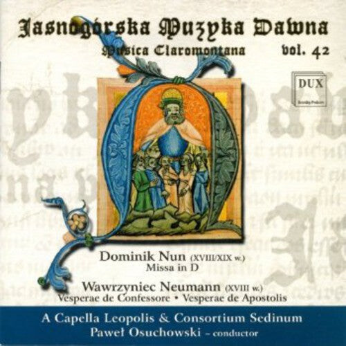 CD диск Nun / Neumann / Capella Leopolis / Oschuowski: Musica Claromontana 24
CD диск Nun / Neumann / Capella Leopolis / Oschuowski: Musica Claromontana 24
