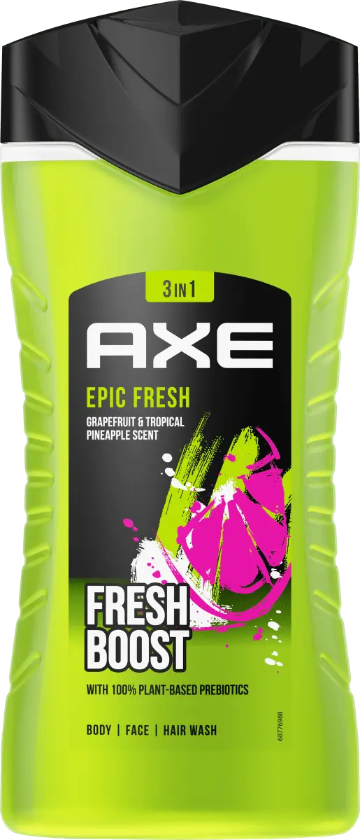 Гель для душа Epic Fresh 250мл AXE
Гель для душа Epic Fresh 250мл AXE