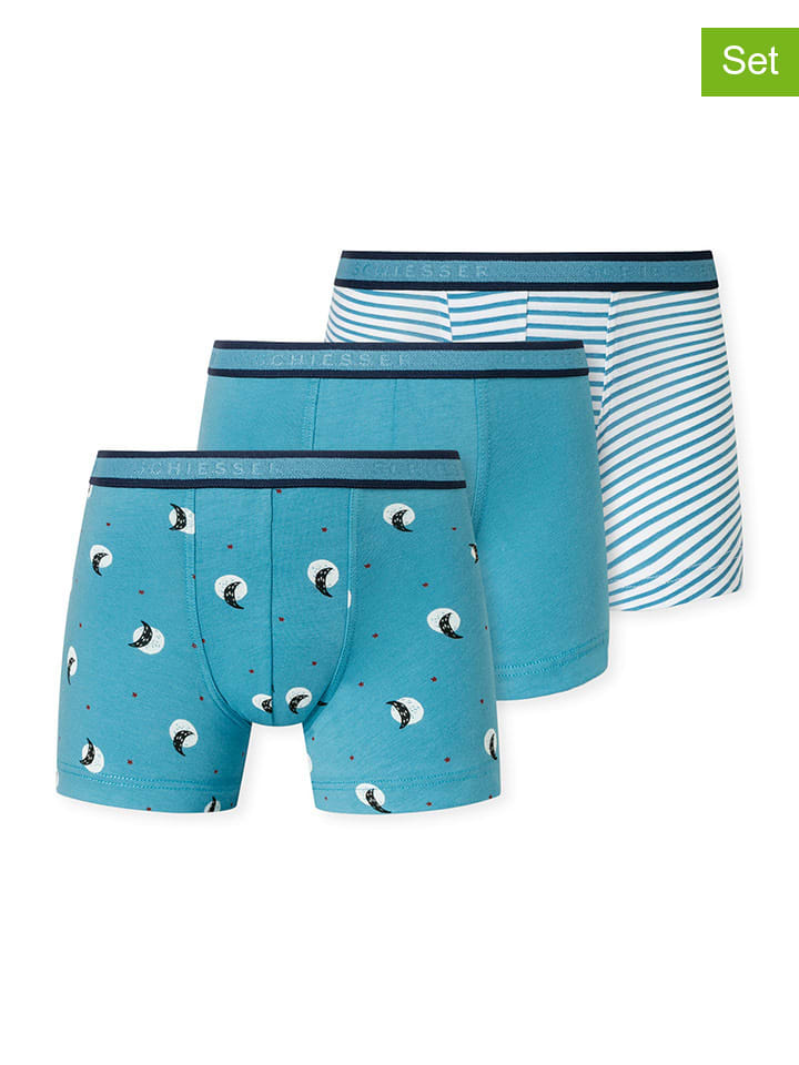 Schiesser Комплект из 3 штук: боксерские трусы бирюзового цвета
Schiesser Комплект из 3 штук: боксерские трусы бирюзового цвета