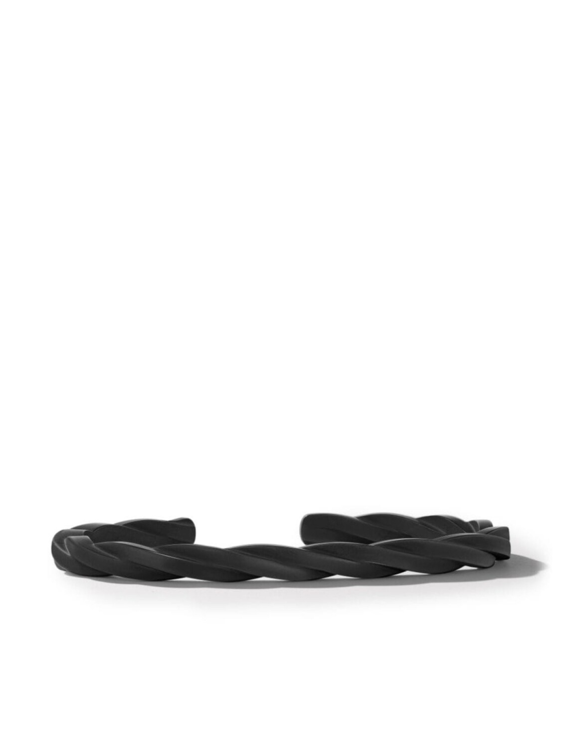 Витой браслет-кафф David Yurman, черный 
Витой браслет-кафф David Yurman, черный