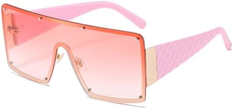 Женские солнцезащитные очки большого размера, цельные, без оправы, винтажные, мужские, с градиентными линзами, защита от УФ-излучения UV400, очки для вождения MTZJH, Gold Double Pink
Женские солнцезащитные очки большого размера, цельные, без оправы, винтажные, мужские, с градиентными линзами, защита от УФ-излучения UV400, очки для вождения MTZJH, Gold Double Pink