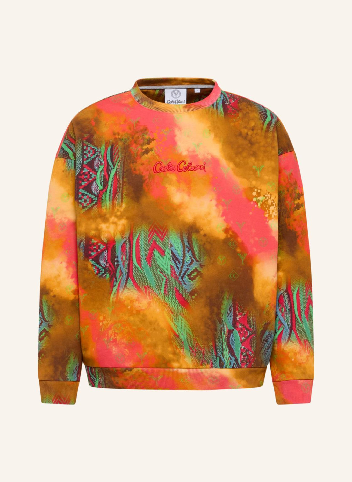 Толстовка оверсайз - трикотаж с напылением диоп Carlo Colucci, оранжевый
Толстовка оверсайз - трикотаж с напылением диоп Carlo Colucci, оранжевый