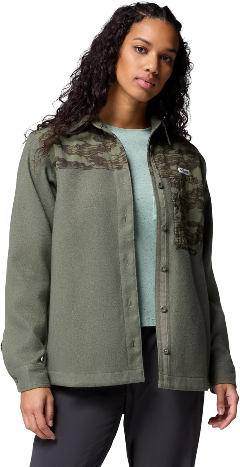Женская куртка Columbia Pfg Uncharted Shirt Jacket, Cypress/Cypress Lamina
Женская куртка Columbia Pfg Uncharted Shirt Jacket, Cypress/Cypress Lamina