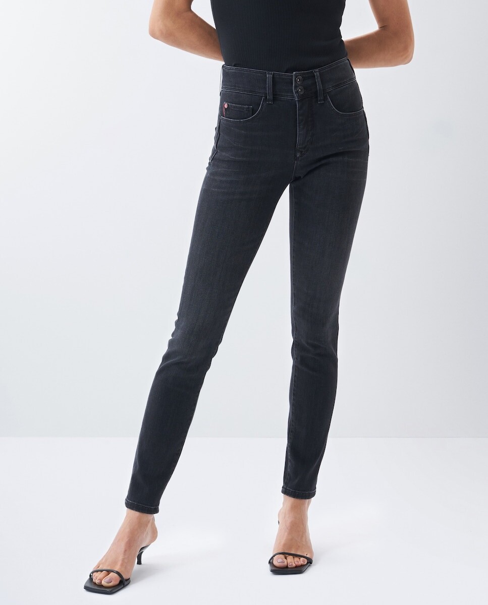 Джинсы скинни Women's Secret с высокой посадкой и пуш-ин Salsa Jeans, черный 
Джинсы скинни Women's Secret с высокой посадкой и пуш-ин Salsa Jeans, черный