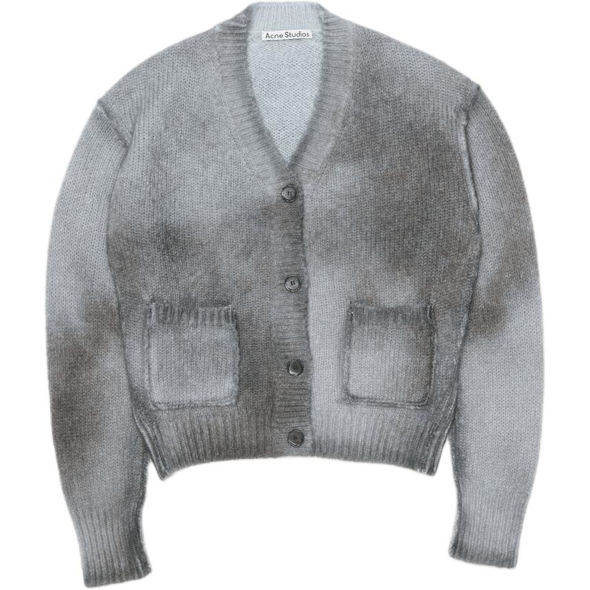 Кардиган с V-образным вырезом Acne Studios, темно-серый
Кардиган с V-образным вырезом Acne Studios, темно-серый