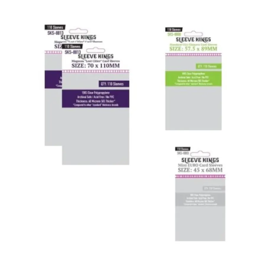 Комплект рукавов, совместимых с Scythe, Card Sleeve Bundles for Games
Комплект рукавов, совместимых с Scythe, Card Sleeve Bundles for Games