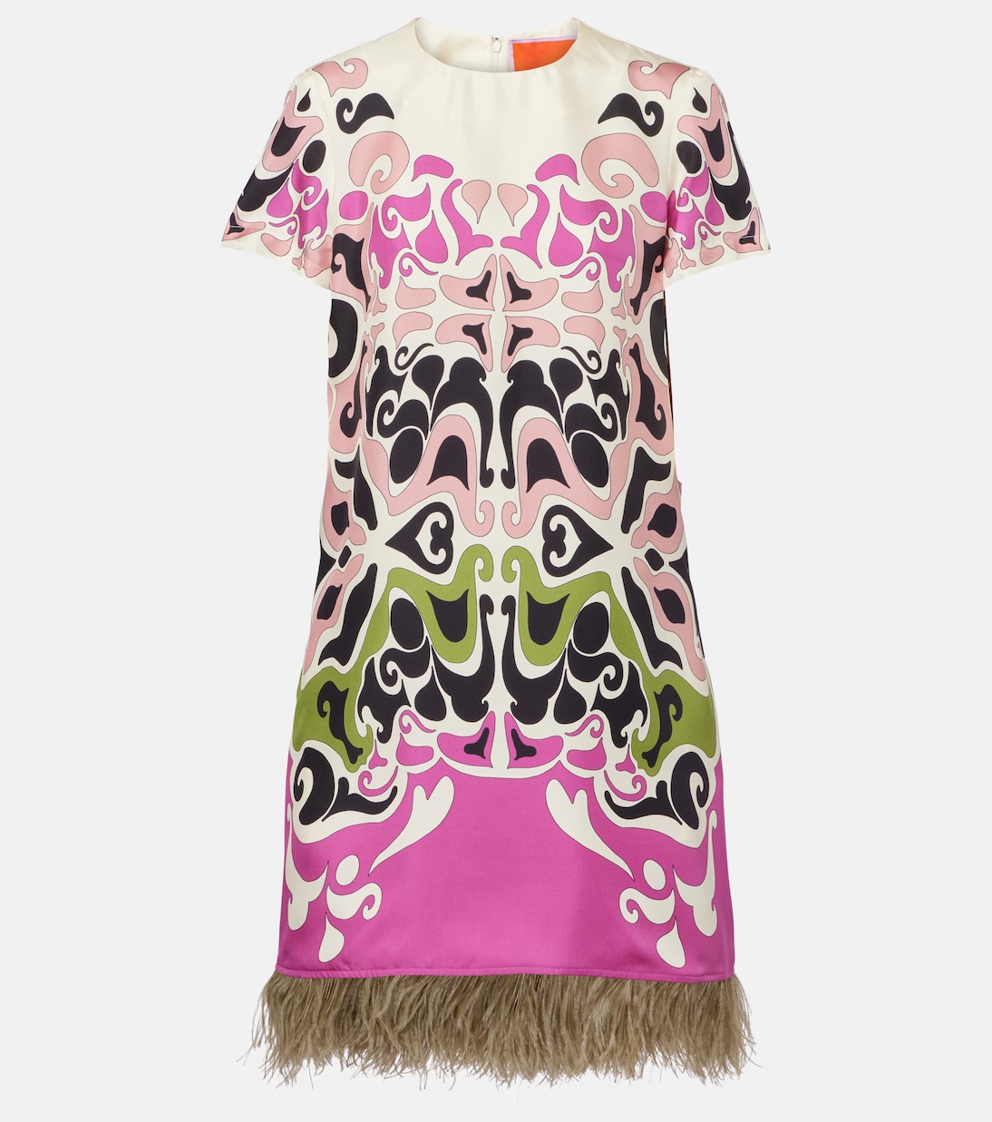 Мини-платье из шелка с перьями Swing La DoubleJ, Phoenix Placée
Мини-платье из шелка с перьями Swing La DoubleJ, Phoenix Placée