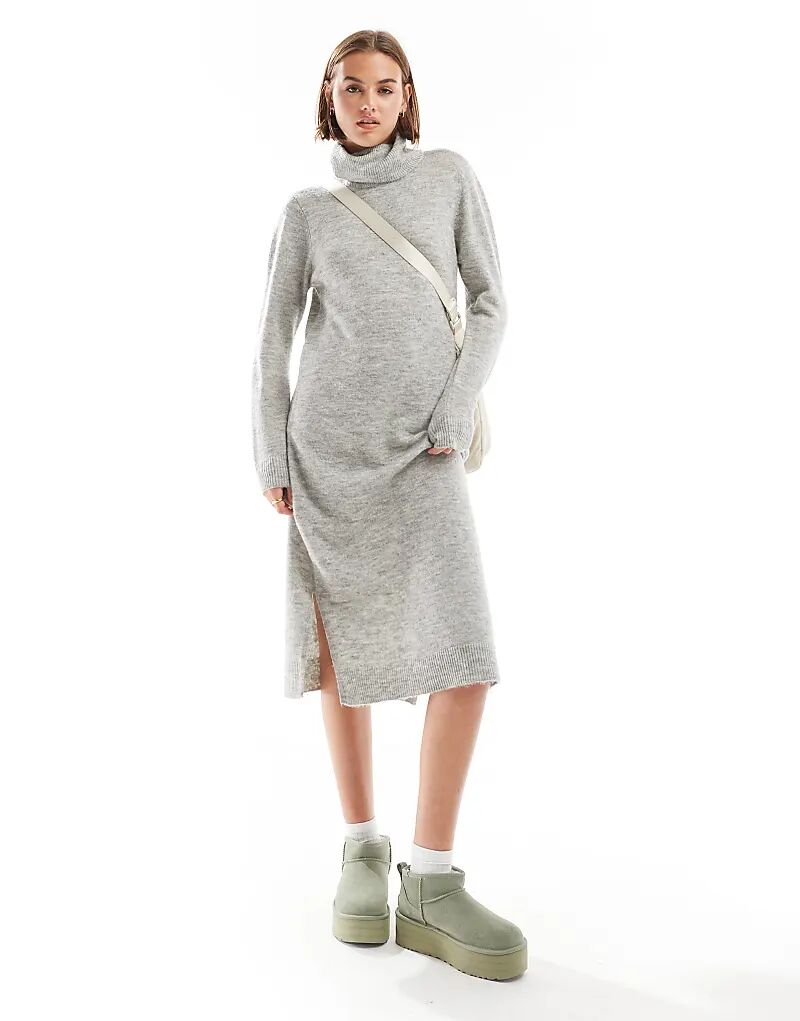 Длинное платье-джемпер с высоким воротником в цвете светло-серый меланж Pieces
Длинное платье-джемпер с высоким воротником в цвете светло-серый меланж Pieces