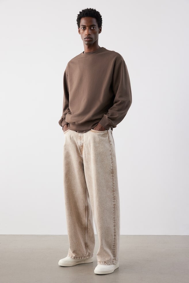 Толстовка свободного покроя H&M, коричневый
Толстовка свободного покроя H&M, коричневый