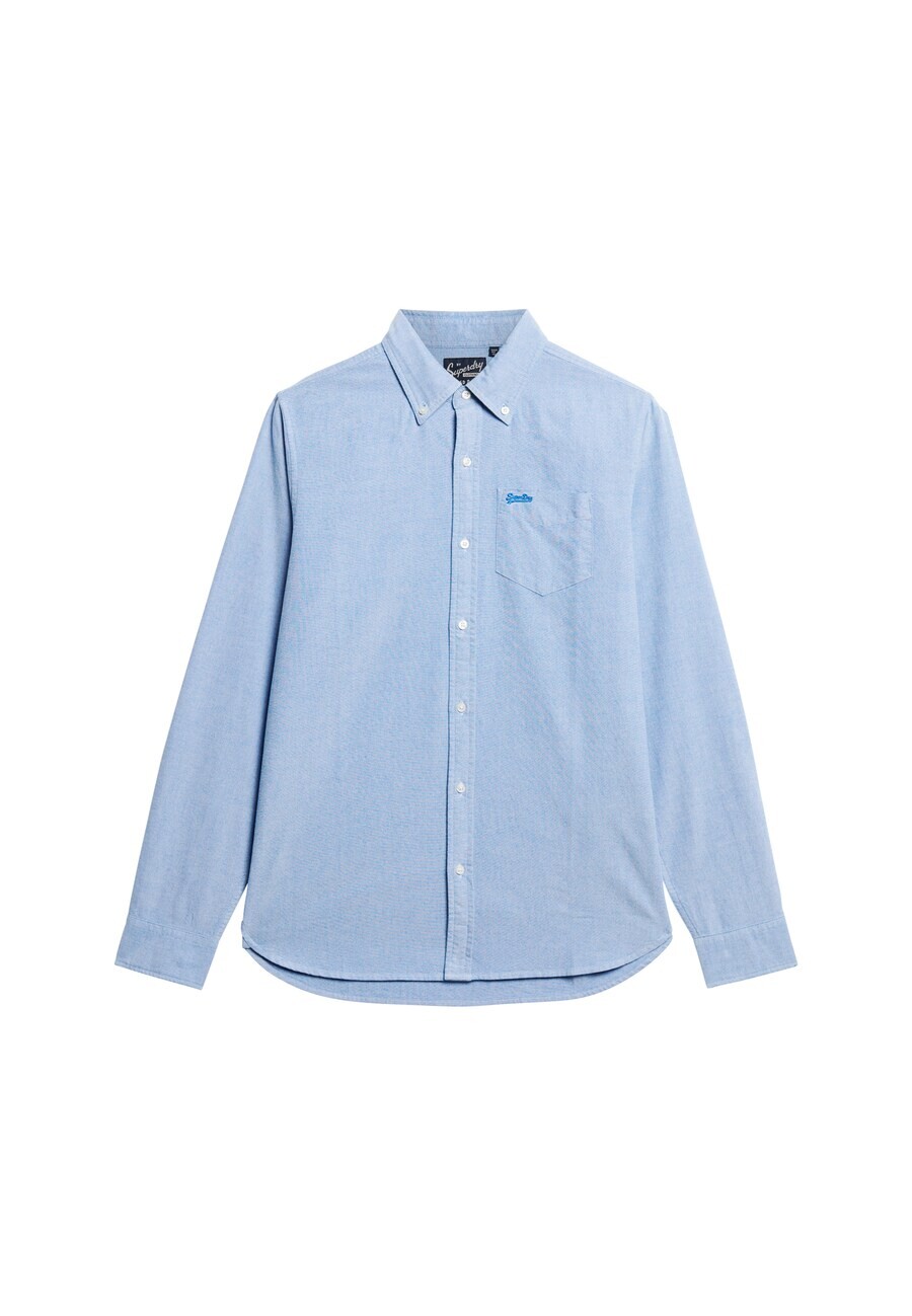 Рубашка на пуговицах стандартного кроя Superdry, синий/голубой
Рубашка на пуговицах стандартного кроя Superdry, синий/голубой