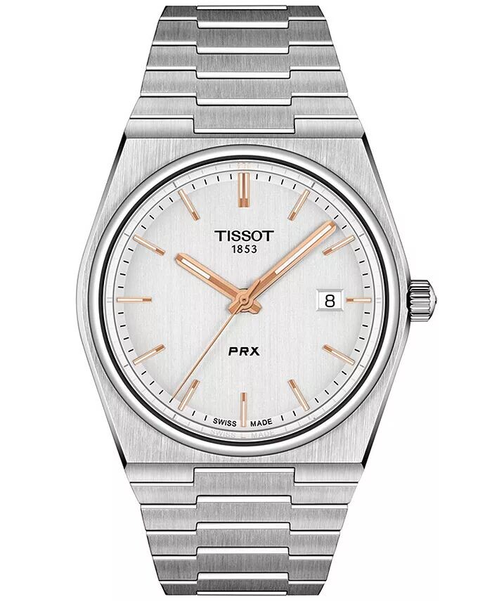 Мужские швейцарские часы PRX с браслетом из нержавеющей стали, 40 мм Tissot
Мужские швейцарские часы PRX с браслетом из нержавеющей стали, 40 мм Tissot
