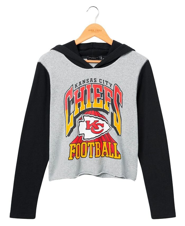 Женская укороченная толстовка с капюшоном NFL Kansas City Chiefs Junk Food Clothing, серый
Женская укороченная толстовка с капюшоном NFL Kansas City Chiefs Junk Food Clothing, серый